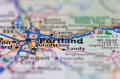 Portland, Oregon shown on a map.