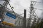 Electricity pylons at National Grid's Barking Substation in east London